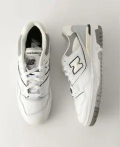 美品！！【未使用に近い】ニューバランス　BB550ホワイト25センチ　スニーカー