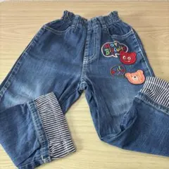 ホットビスケッツデニム　刺繍付きデニムパンツ 90cm
