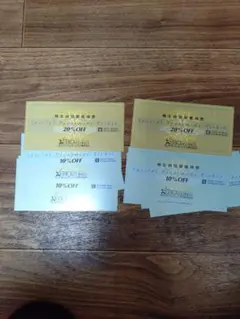 ゼビオホールディングス株主優待20%オフ2枚 10%オフ8枚