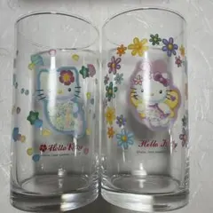 ハローキティ ガラスコップ 2個セット レア商品
