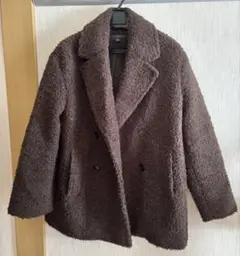 ZARA ブークレダブルブレストミディ丈コート