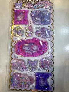 《正規品》キラキラウォーターinシール マイメロ　クロミ　シナモロール