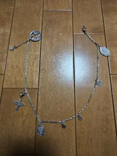 ペルーの伝統的な工芸品シルバー チャームブレスレット 複数モチーフ 