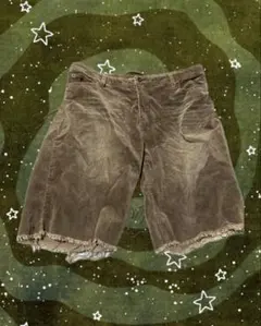 大きめサイズ 半パン ショートパンツ y2k グランジ 平成ギャル 古着