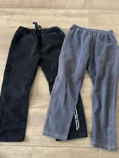 黒とグレーのロングパンツ 2点セット