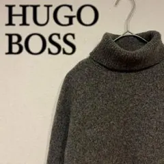HUGO BOSS ボス タートルネック メランジ ウール ニット