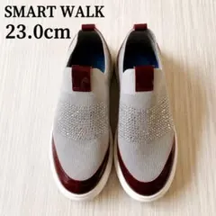 未使用 SMART WALK ラインストーン 軽量ストレッチ スニーカー 23のサムネイル