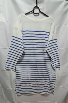 UNIQLO ボートネックワンピース M 65 Blue 定価の半額以下