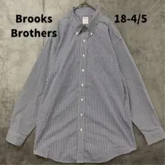 ブルックスブラザーズ シャツ 青白チェック 長袖BD メンズ 古着【7457】