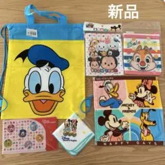 新品‼︎ ディズニー巾着袋・ベビーミッキーミニーハンカチ・ドナルド袋 6点セット