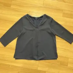 ナチュラルビューティーベーシック 七分袖ブラウス S