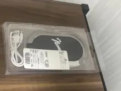 ナンバーナイン　ワイヤレスモバイルバッテリー ブラック USBケーブル付き
