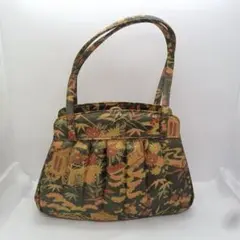 昭和ヴィンテージ✨良品✨和装用バッグ プリーツデザイン