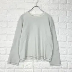 オペークドットクリップ/38/白系/ラメ/ニットプルオーバー/春秋/カジュアル