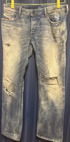 Diesel ダメージ加工ブルーデニム　new-fanker 0075L