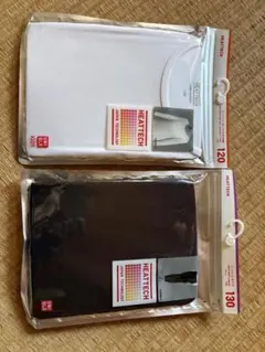 HEATTECH ホワイトはシャツ 120 ブラック はタイツ130 上下セット