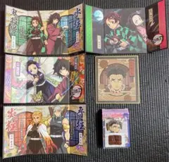 鬼滅の刃 ミニ屏風コレクション＆ミニ色紙＆アクリルストラップの6点セット