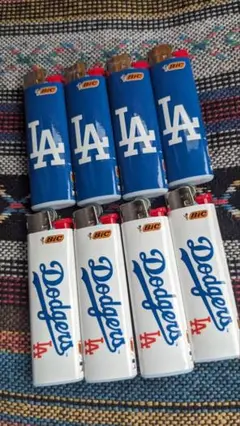 bic 8本 ドジャース　LA ロサンゼルス　losangeles ライター