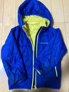 mont-bell リバーシブルコート 120cm青/黄