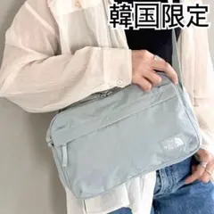 トラベルクロスバック＊クールグレー＊ショルダーバック＊韓国限定　ノースフェイス