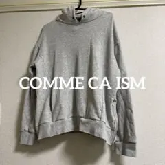 COMME CA ISM グレー パーカー スウェット フーディー サイドジップ