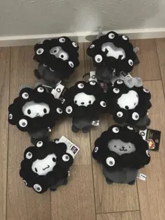 サンリオ ミャクミャク 黒 なりきりカラビナ 7個セット 黒 サンリオ ミャクミャク なりきり ぬいぐるみ BC カラビナ 5種セット