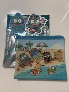 スシロー×はぴだんぶい　ファスナーポーチ