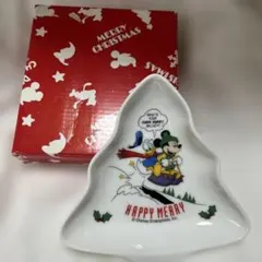 ミッキーマウス クリスマスツリー型皿