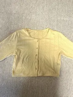 Kastane 　カスタネ　イエロークロップドカーディガン