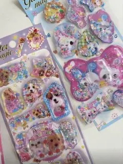 ウォーターシール 水シール 3D ぷっくり 平成レトロ 2袋