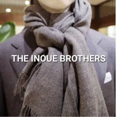 THE INOUE BROTHERS ベビーアルパカ マフラー グレー - メルカリ