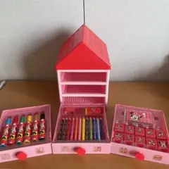 ミッキーマウス　文房具セット　収納BOX