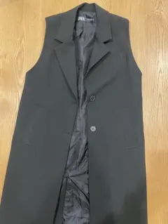 ZARA レディース　ベスト　ブラック