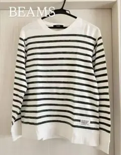 BEAMS 長袖カットソー ボーダー カモフラ柄