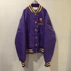 Holloway USA製 スタジャン ジャケット 紫 XXL 中綿キルティング