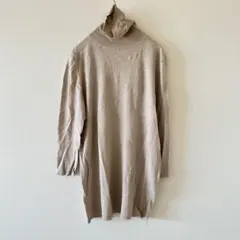 MOGA タートルネックニット ベージュ