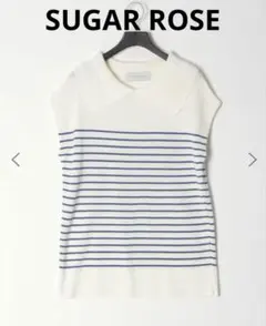 【未使用】SUGAR ROSE⭐︎ボーダープルオーバー　襟付き