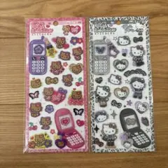 平成はっぴーフォン　ハローキティ 日焼け、モノクロ