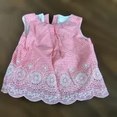baby GAP ピンクチェック トップス 12-18ヶ月