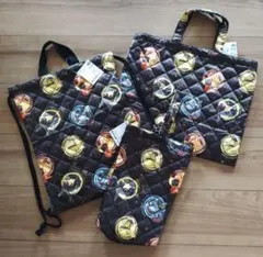 ポケモン　ピカチュウ　キルトバッグ　３点セット　入園　入学　手提げ