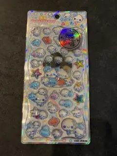 【正規品】あわわちゃん　光るジュエルプチドロップシール　ストーンつき