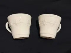 Wedgwood Queen's Ware マグカップ アイボリー2個セット
