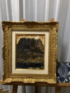 富田利吉郎『北の海』10号 油彩画 額装 風景画 雪景 北海道風景 - メルカリ