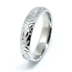 刻印無料 ハワイアンジュエリー 単品リング サージカルステンレス 金属アレルギー