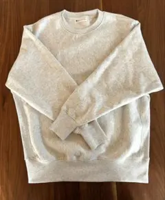 RESTORYTION. グレー クルーネック スウェット/トレーナー Lサイズ