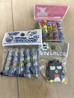 포켓몬 新幹線 ペンシルキャップ 消しゴム 세트