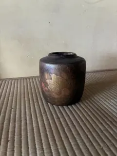 美品】花器 壷 陶器 オブジェ 置物 インテリア 工芸品 美術品 A3209