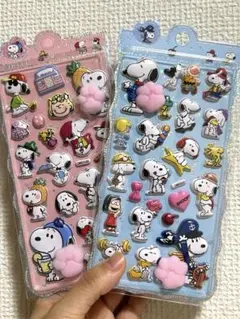 ぷっくりシール まとめ売り 肉球 人気 キャラクターシール 2枚セット c