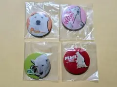 しろくま　ピース　ガチャ　缶バッチ4個　ホッキョクグマ　とべ動物園
