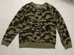 A BATHING APE カモフラージュ スウェット L